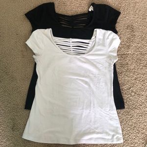 Black & white girl shirts